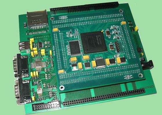 Conjunto de placa de circuito PCB de 0,25 mm FR-4 preto para controle industrial