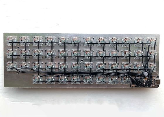 PCB de teclado personalizado de 10,0 mm Hoz montagem de PCB multicamadas verde fosco