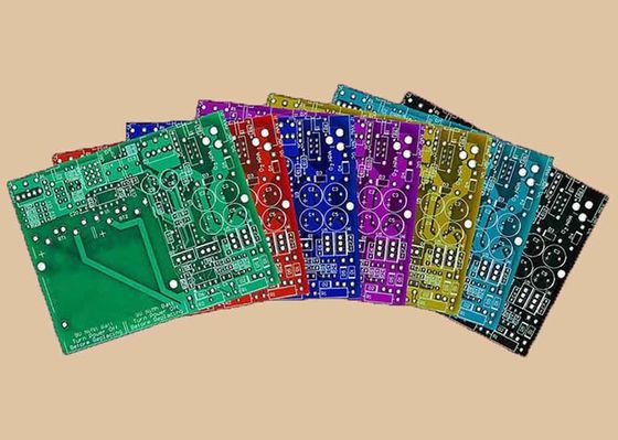 Conjunto PCB multicamadas colorido LF-HAL Placa PCB banhada a ouro 0,5 mm