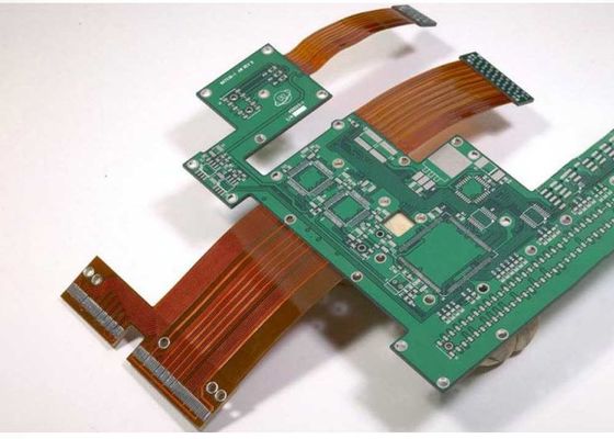 Εύκαμπτη πλακέτα κυκλώματος PCB 0,075 mm OSP 4 στρώσεων Flex PCB Πράσινο